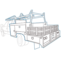 Combination work truck Body